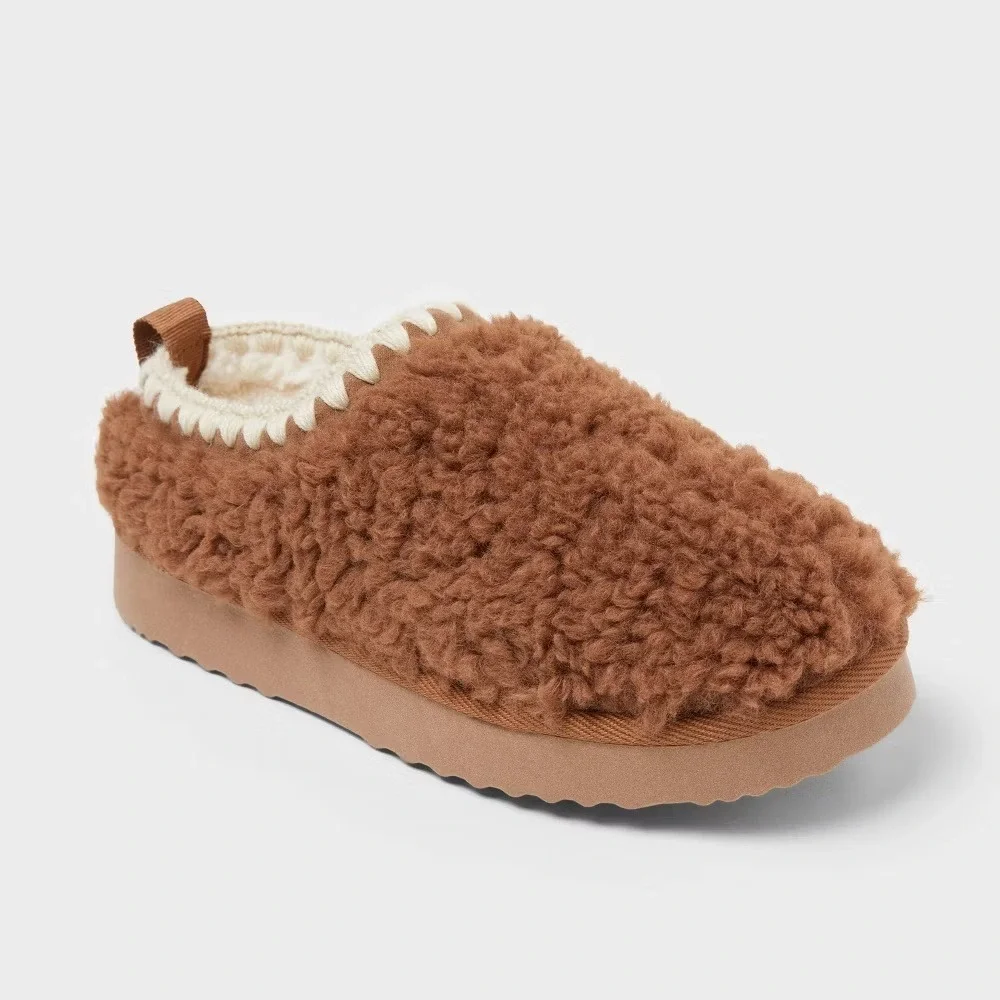 Kids Cat & Jack Nola Clog Slippers Tan Size 4 New With Tags